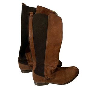 Frye Womens Size 8 Brown Mid Calf Leather Boots